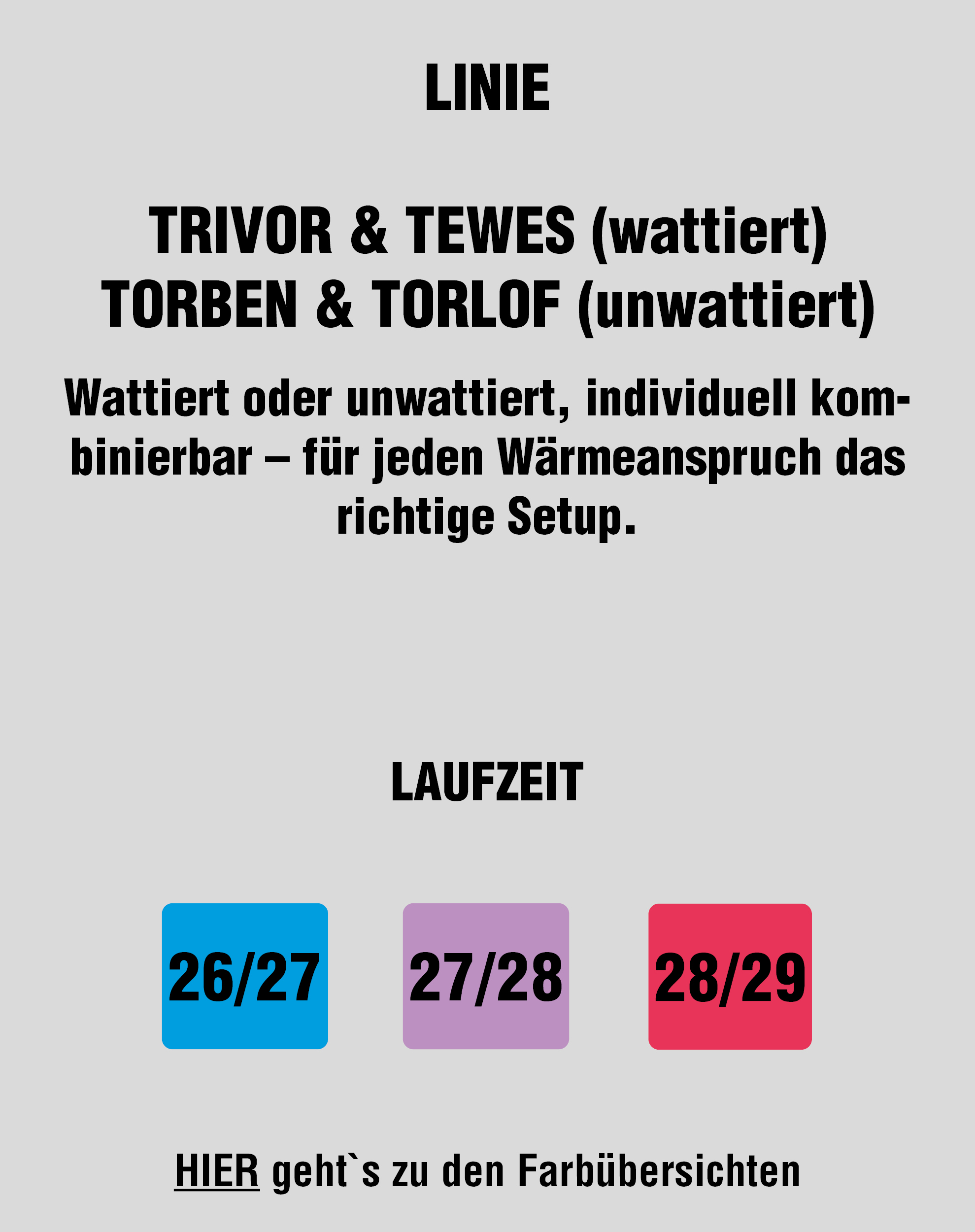 Textboxen Teamwearlinien Einleitungstext NEU